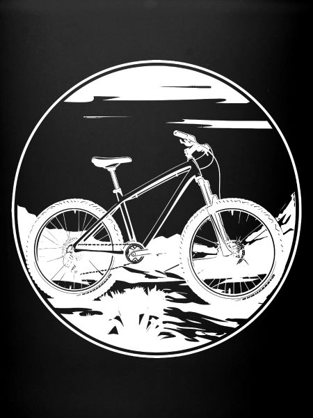 Mountain Biking Drawing