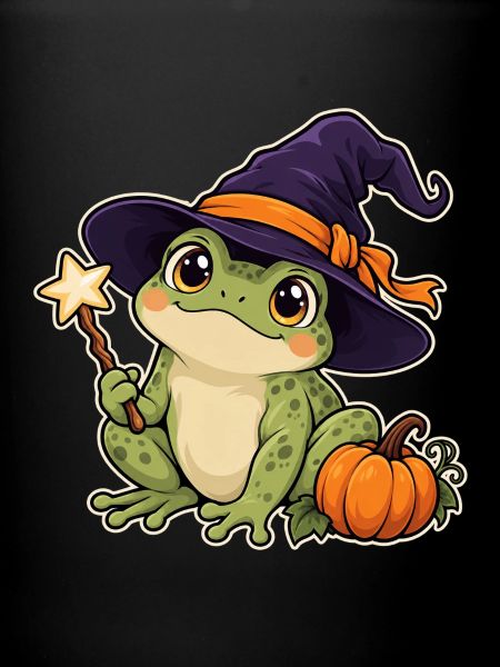 Frosch mit Hexenhut