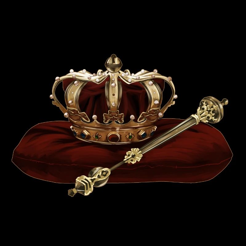 Crown and scepter