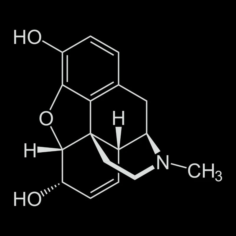 Formule structurale morphine