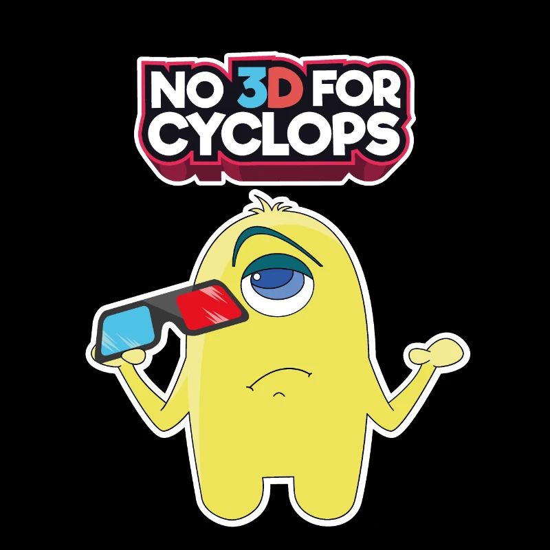 Comic 3D Glasses Cyclops Cinema Movie Comic Gift