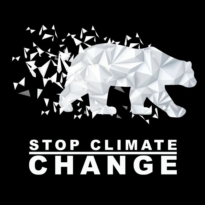 Stop Climate Change Eisbär