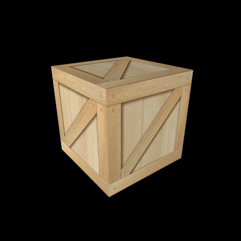 Crate box en bois