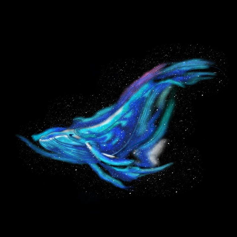 Wal magic mit Wasserfarben