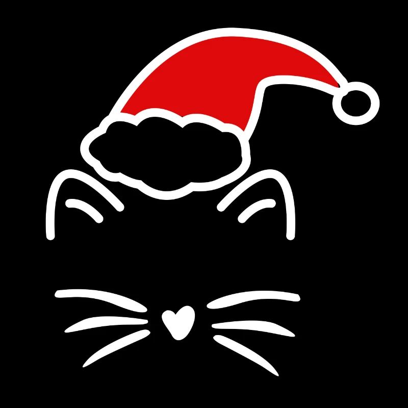 cat has xmas
