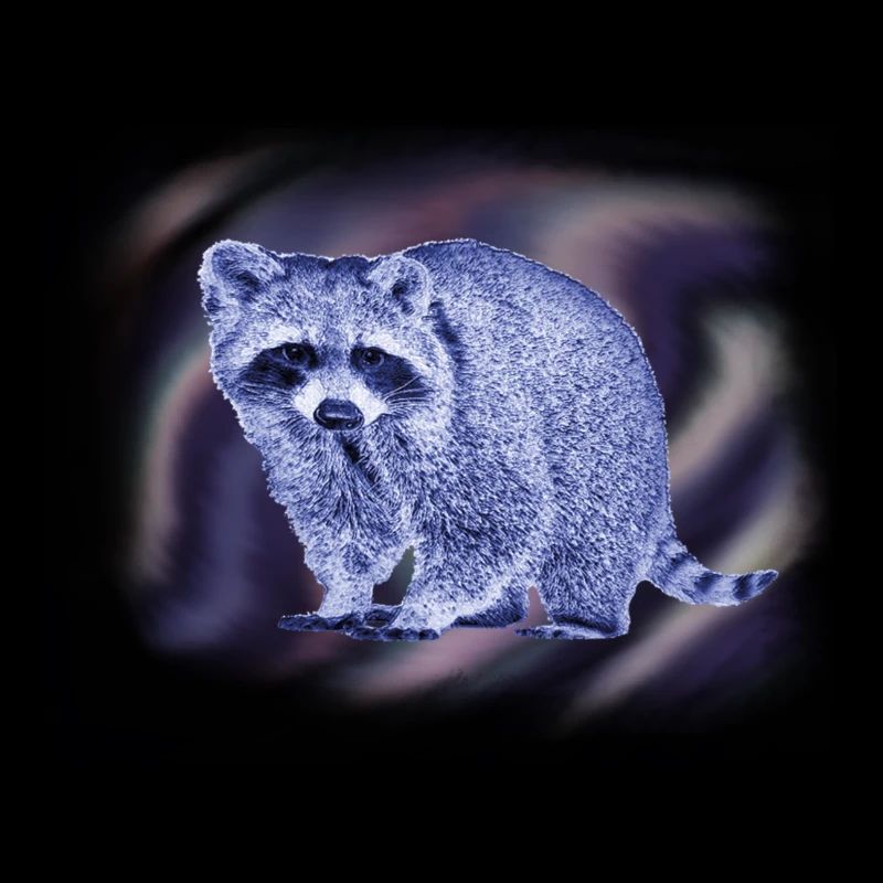 waschbär in harmonischem Design