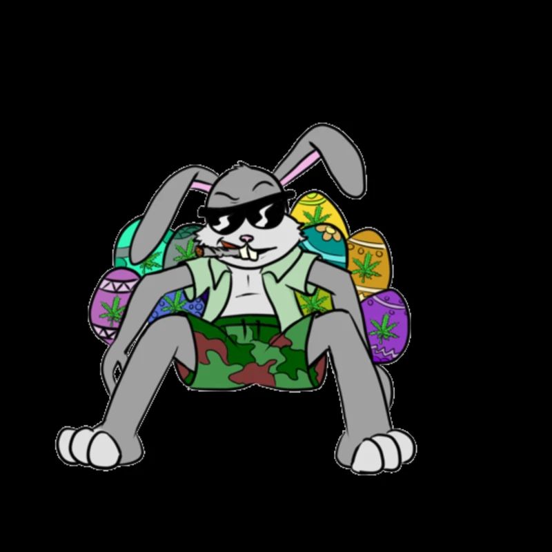 Kiffender Easter bunny, gift easter weed weed