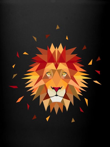 Lion low poly