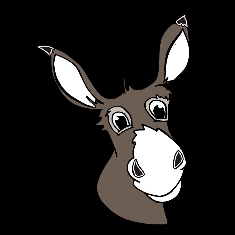 âne emil l'animal de ferme mignon