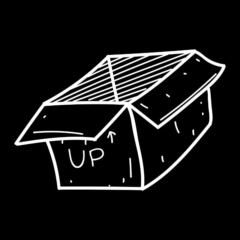 Cardboard cardboard box drawing