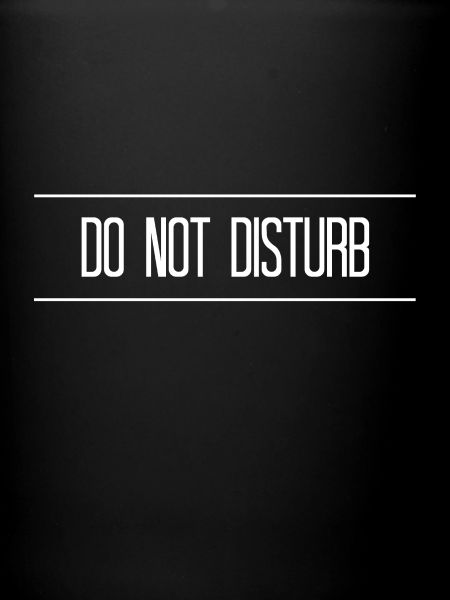 Do not disturb