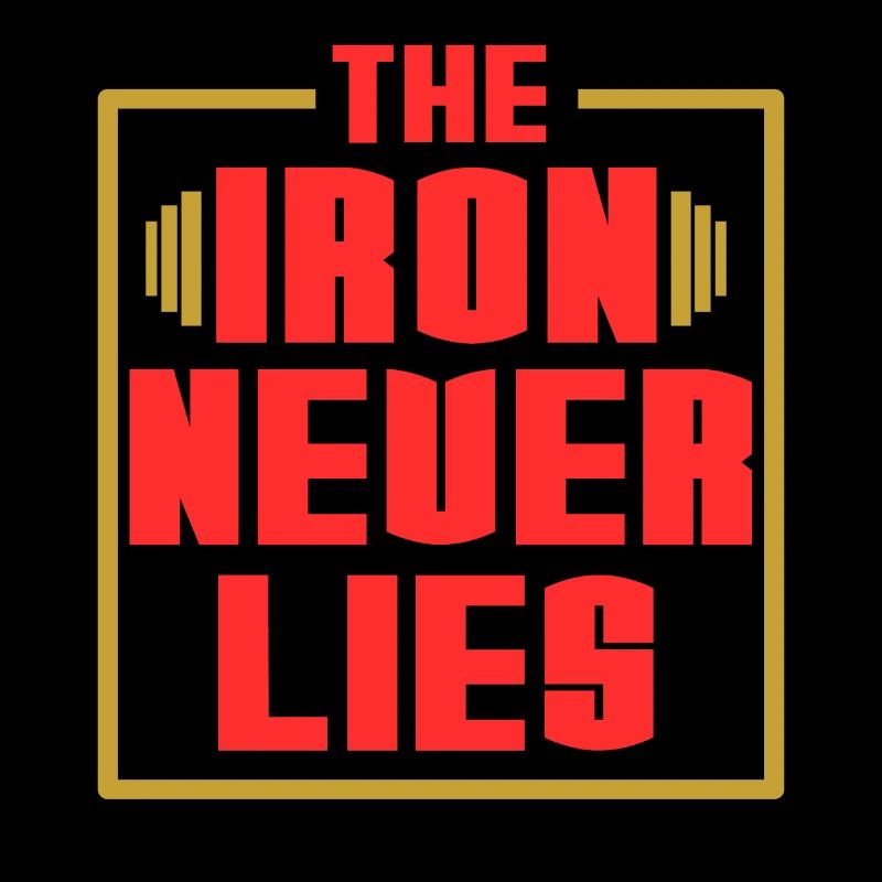 A Nice Simple Lies Tee For Liars Saying "The Iron