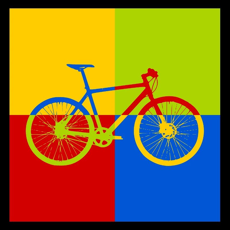 Vélo de style pop-art