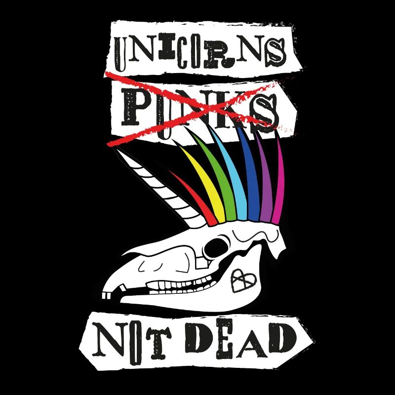 Licornes pas Dead Punk Funny Head