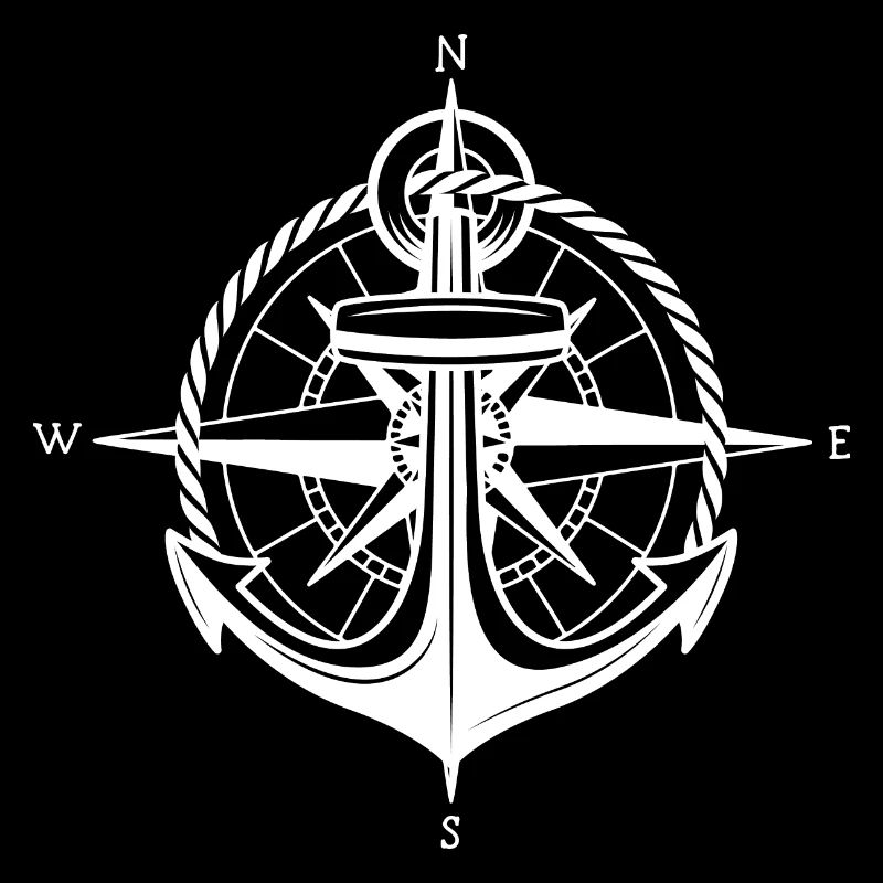 Anker Kompass Seefahrt