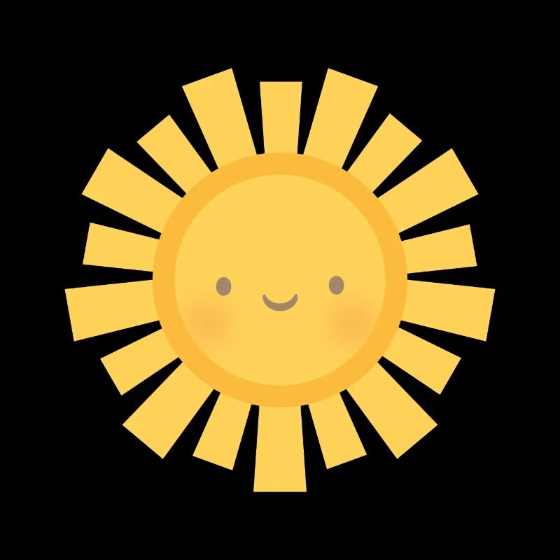Cute Sun and Sun rays