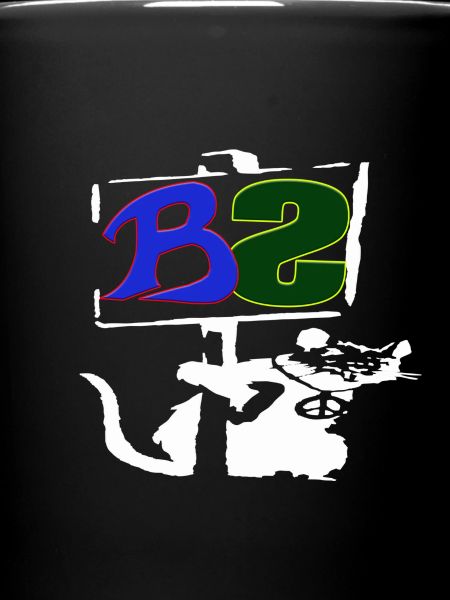 Logo Banksy Style blanc
