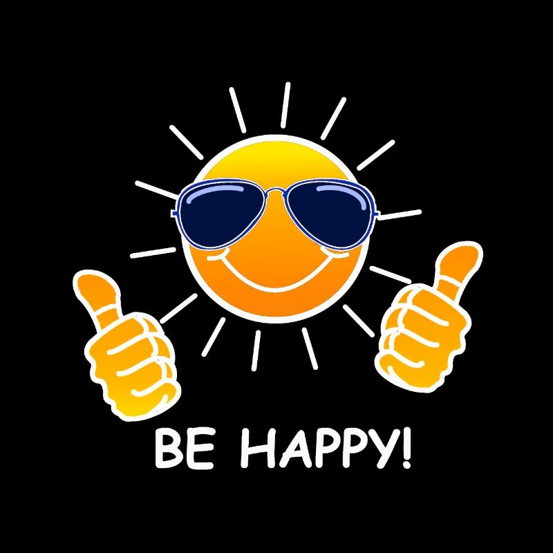 Le soleil, heureux !