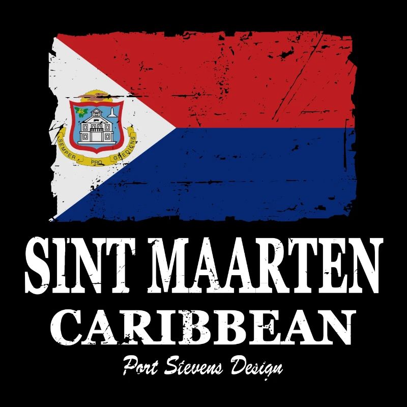 Drapeau de Sint Maarten - Drapeau de Sint Maarten