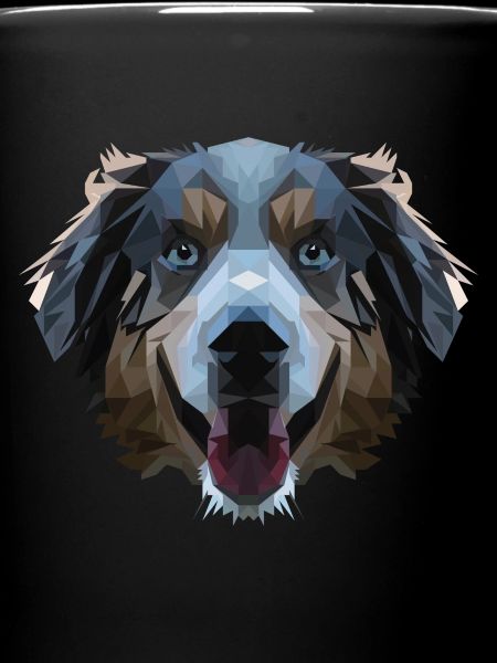 Dog Aussie polygon