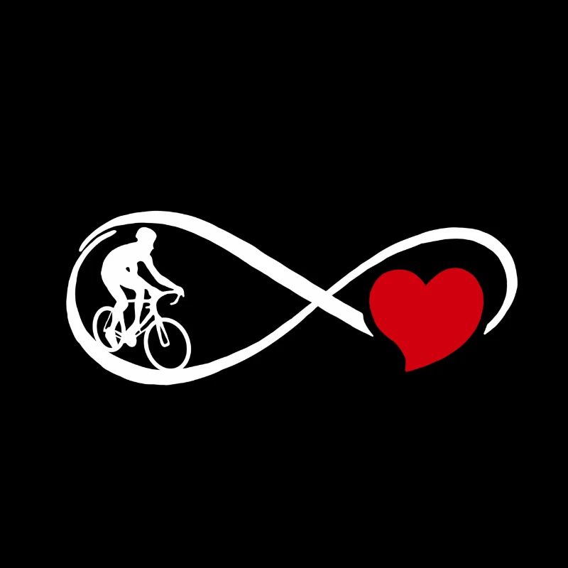 J'aime le vélo vélo coeur roue de cyclisme