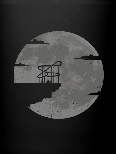 Achterbahn Geschenkidee Vollmond Freizeitparks