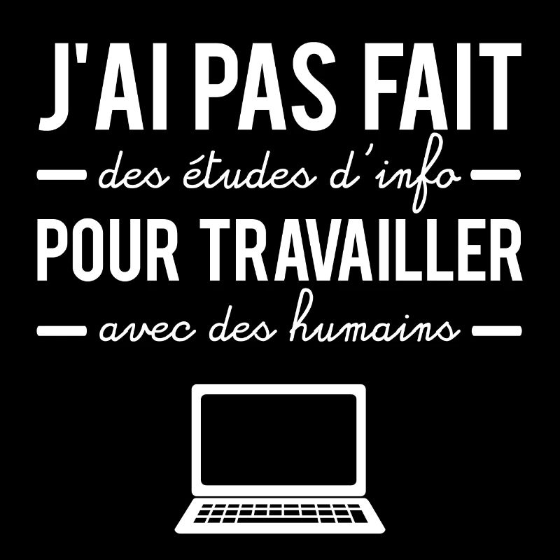 Etudes d'informatique travailler avec des humains