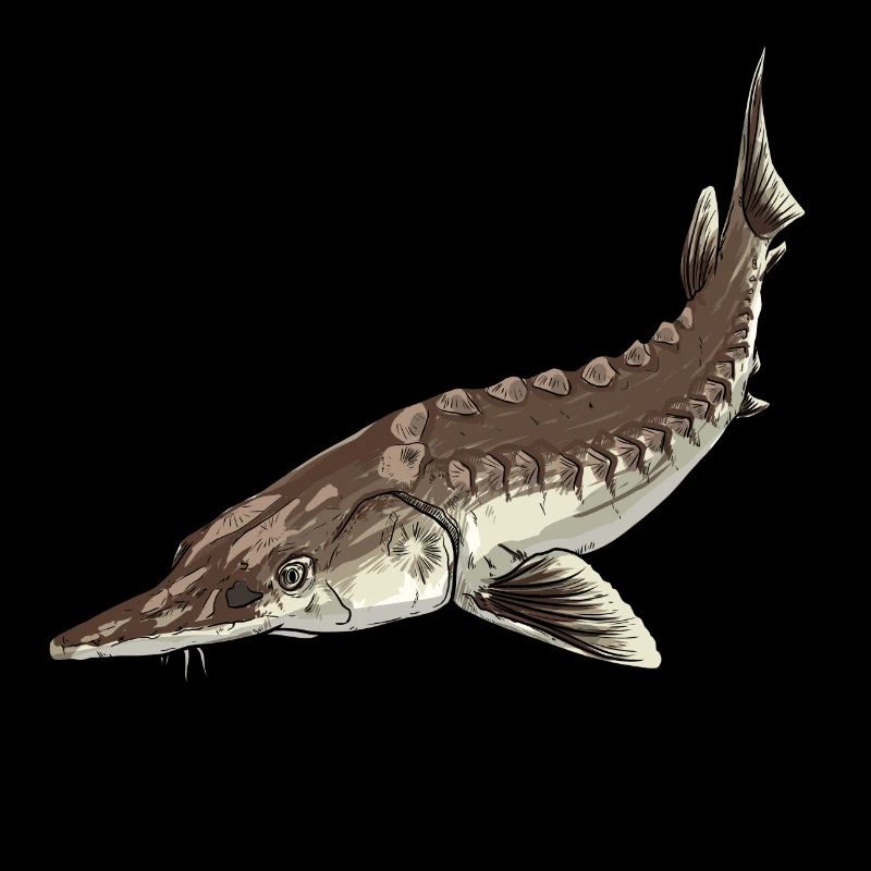 Sturgeon esturgeon illustré