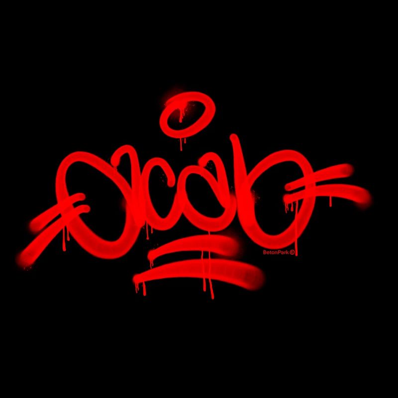 Acab Graffiti Jour Rouge