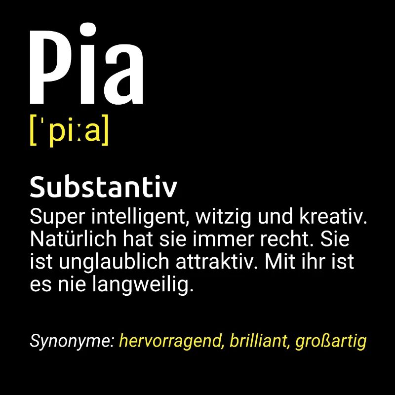 Pia Name Definition