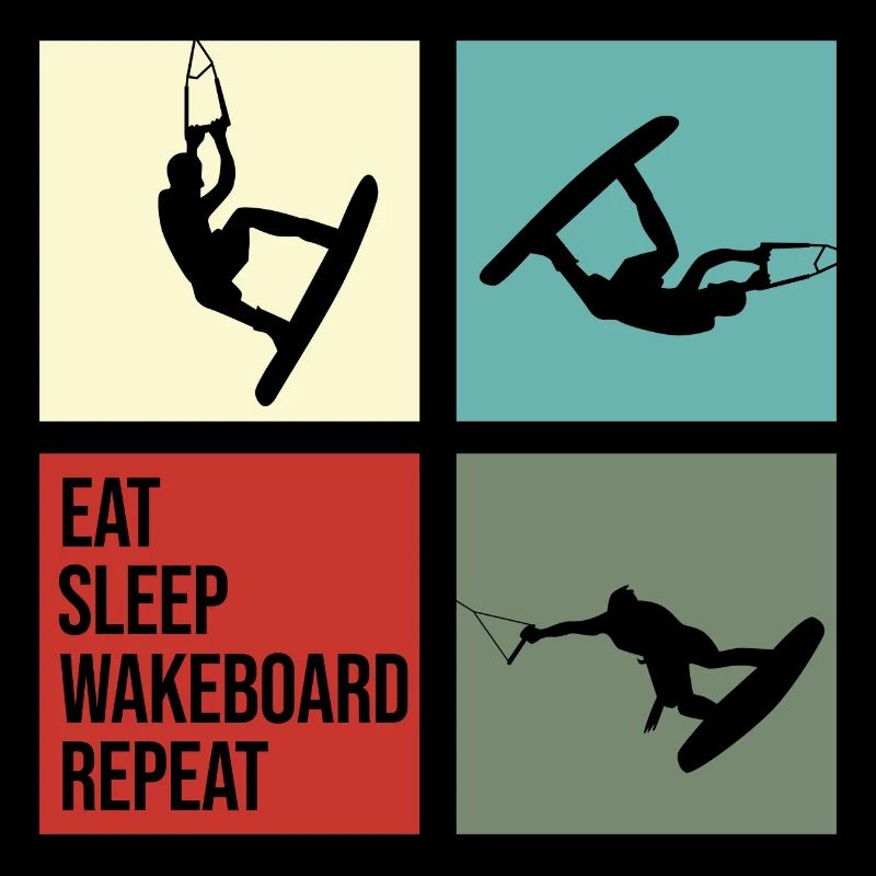 wakeboard wakeboarder cable water rat eat repeat