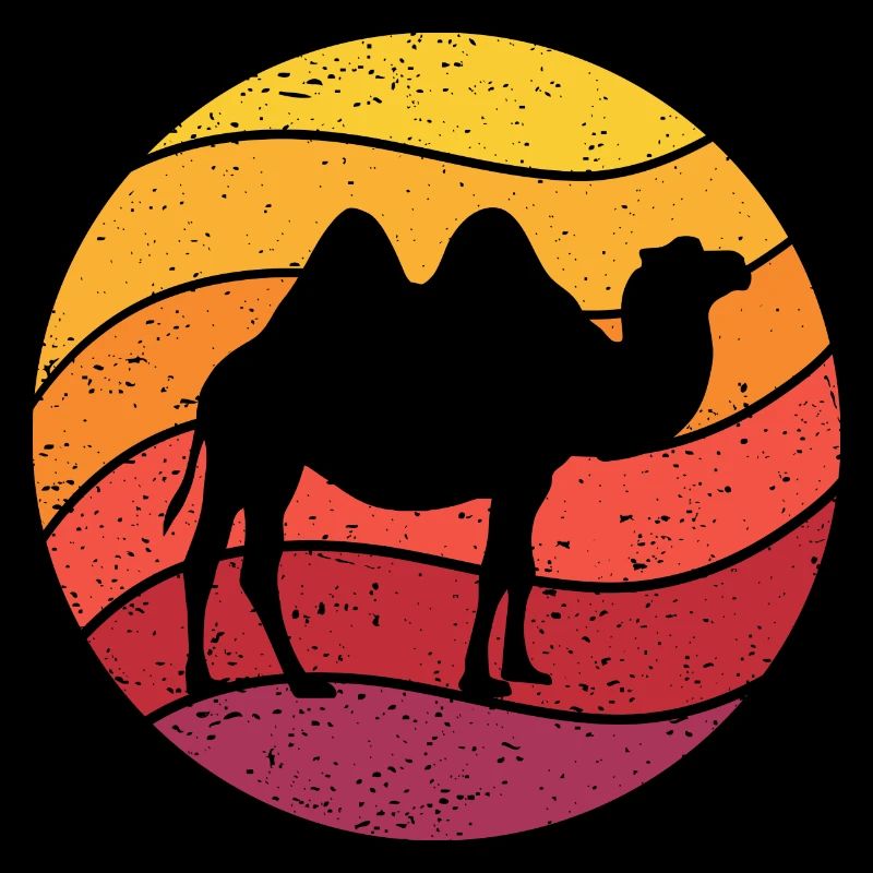 Camel Retro Style Vintage