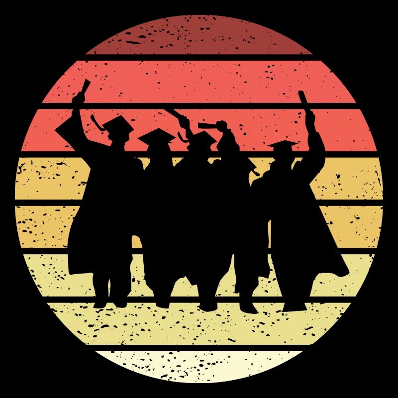 Abschlussfeier Retro Style Vintage