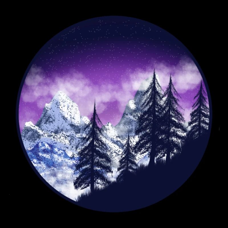 Winterliche Berge