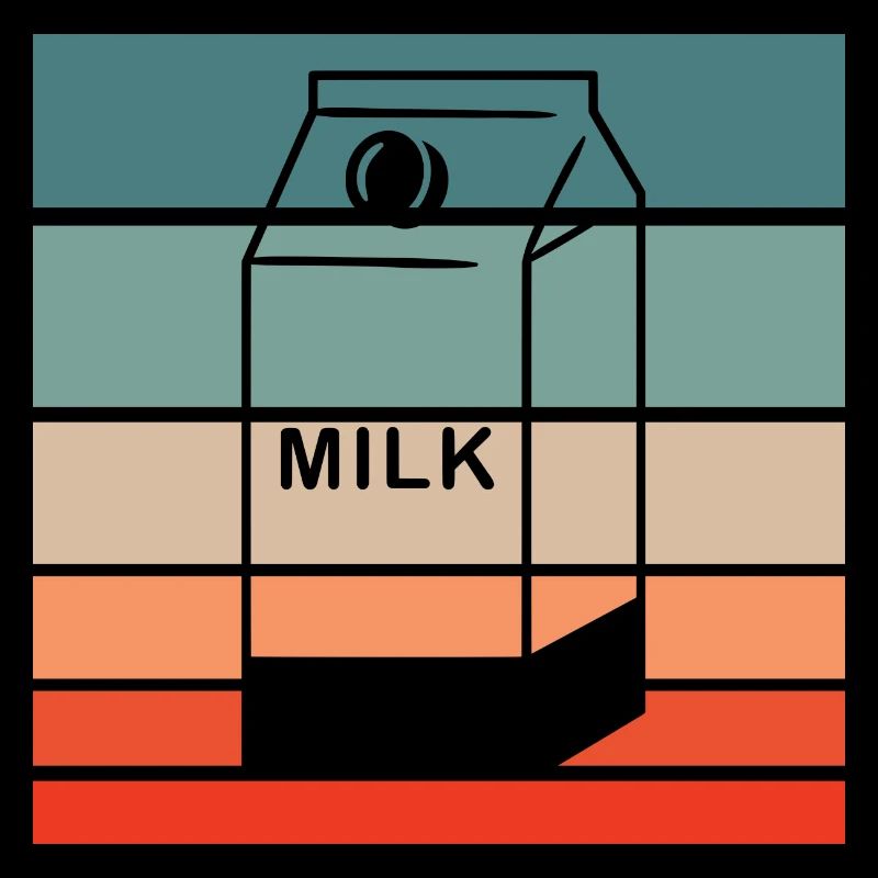 Milchkarton Retro Style Vintage