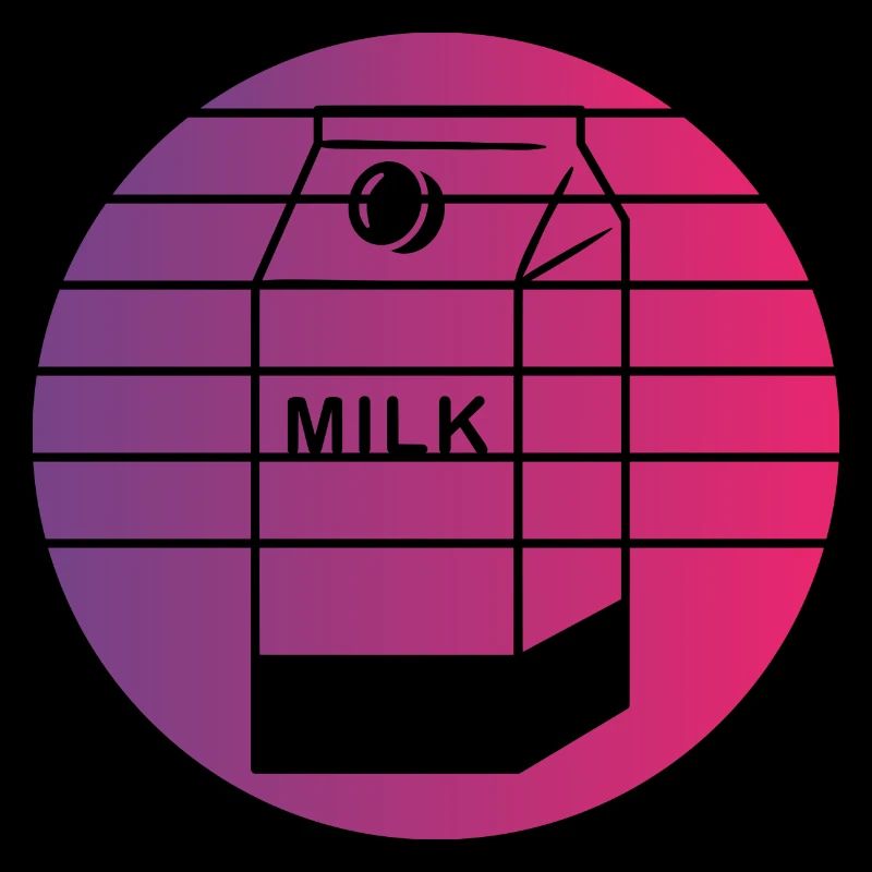 Milchkarton Retro Style Vintage