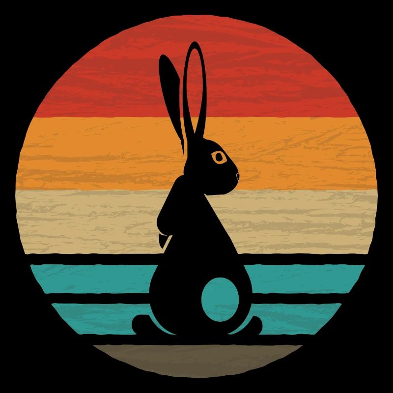 Lapin Rétro Style Vintage