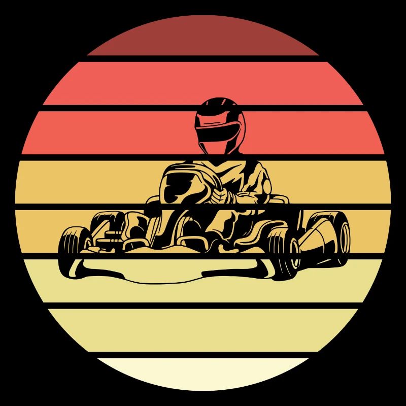 Go-kart Retro Style Vintage