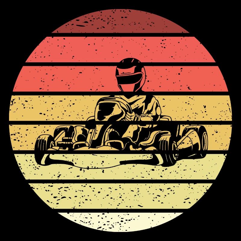 Go-kart Retro Style Vintage
