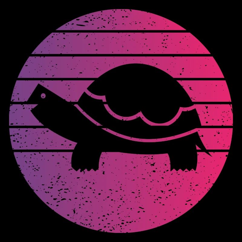 Turtle Retro Style Vintage