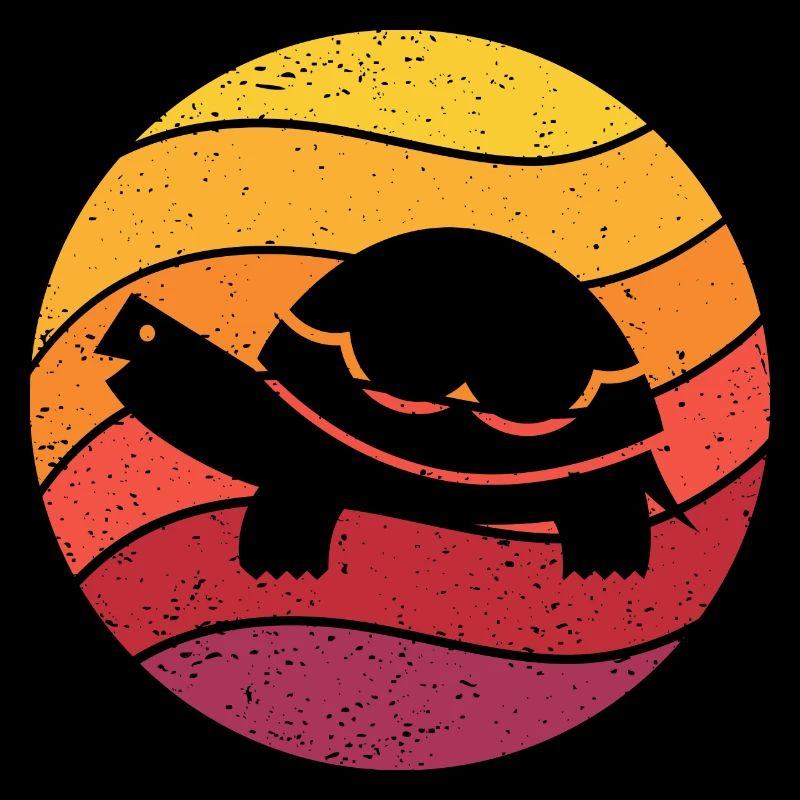 Turtle Retro Style Vintage