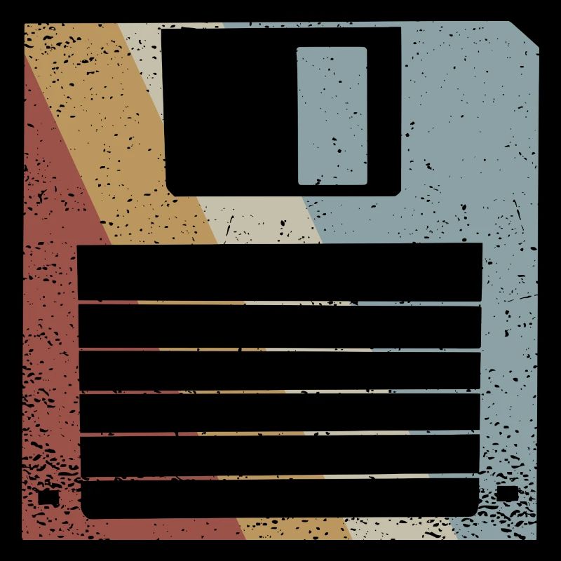 Diskette Retro Style Vintage