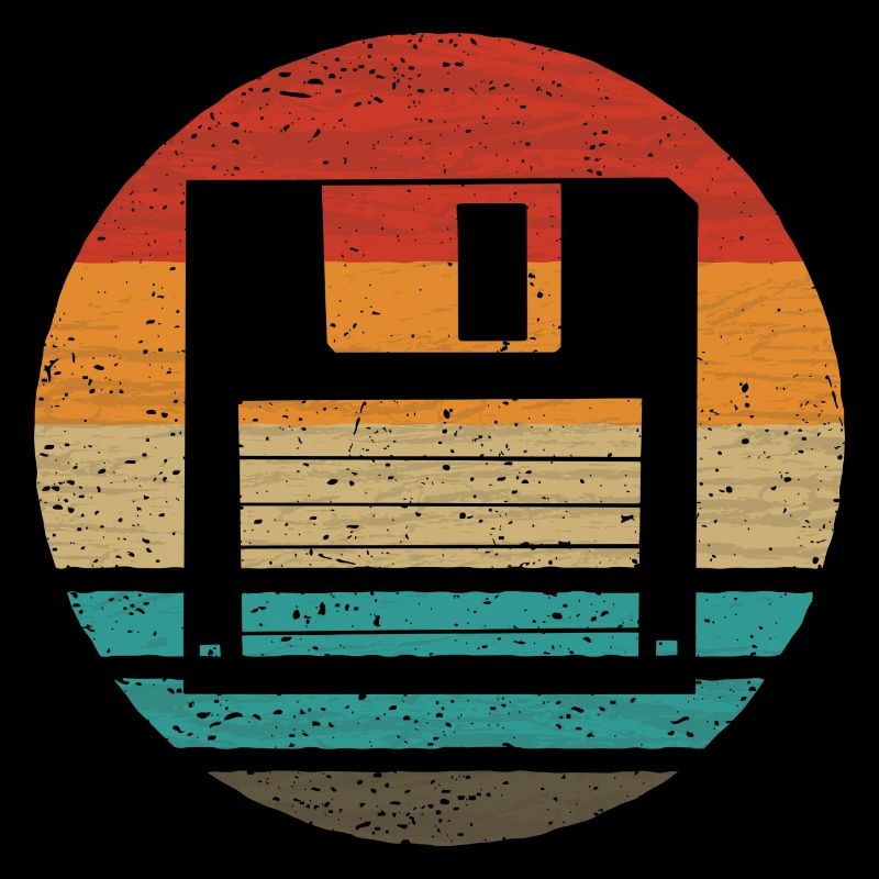 Floppy Retro Style Vintage