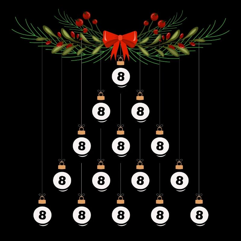 Billard Christbaumkugeln