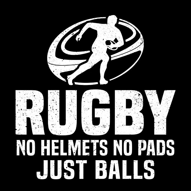 Rugby Pas de casques Pas de coussinets Juste des ballons