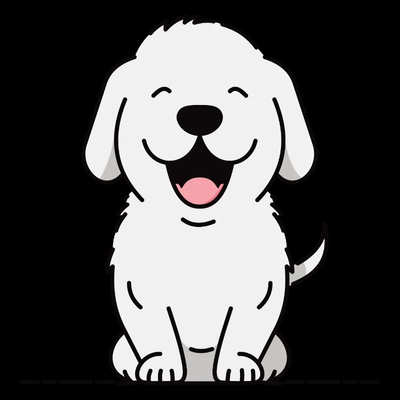 Chien heureux