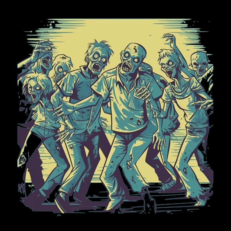 Dancing Zombies - Motif de zombie effrayant