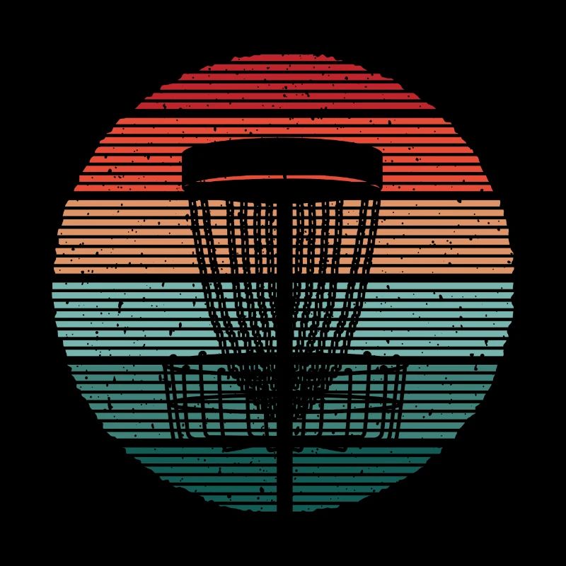 Discgolf Korb Vintage Disc Golf Discgolfer