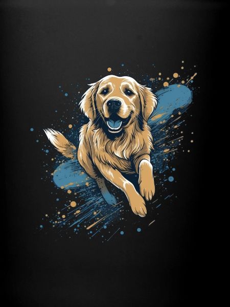 Golden-retriever Dock-Plongée dans l’eau