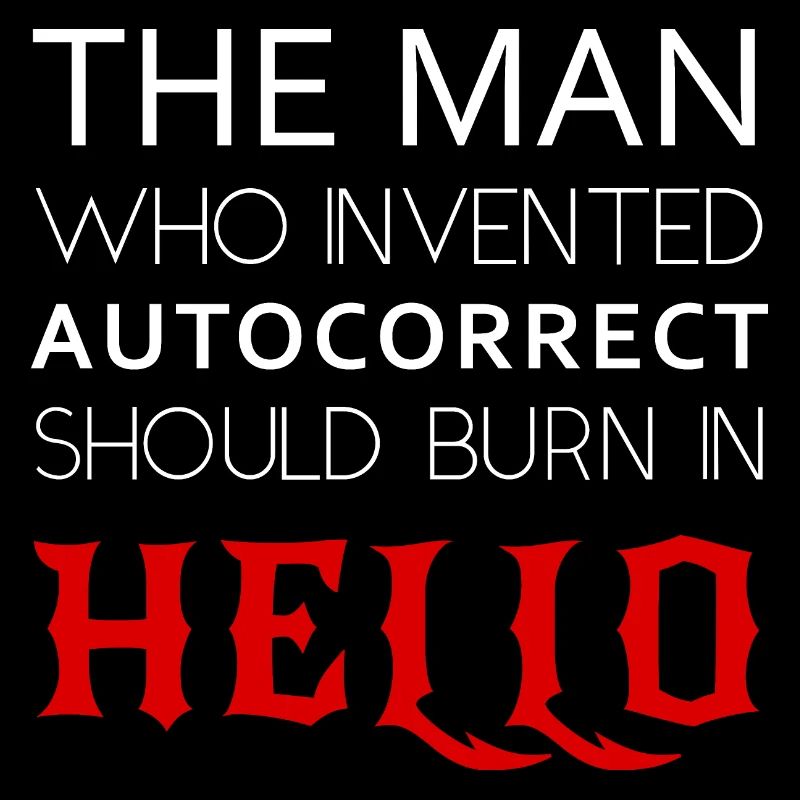 The man who invented autocorrect...